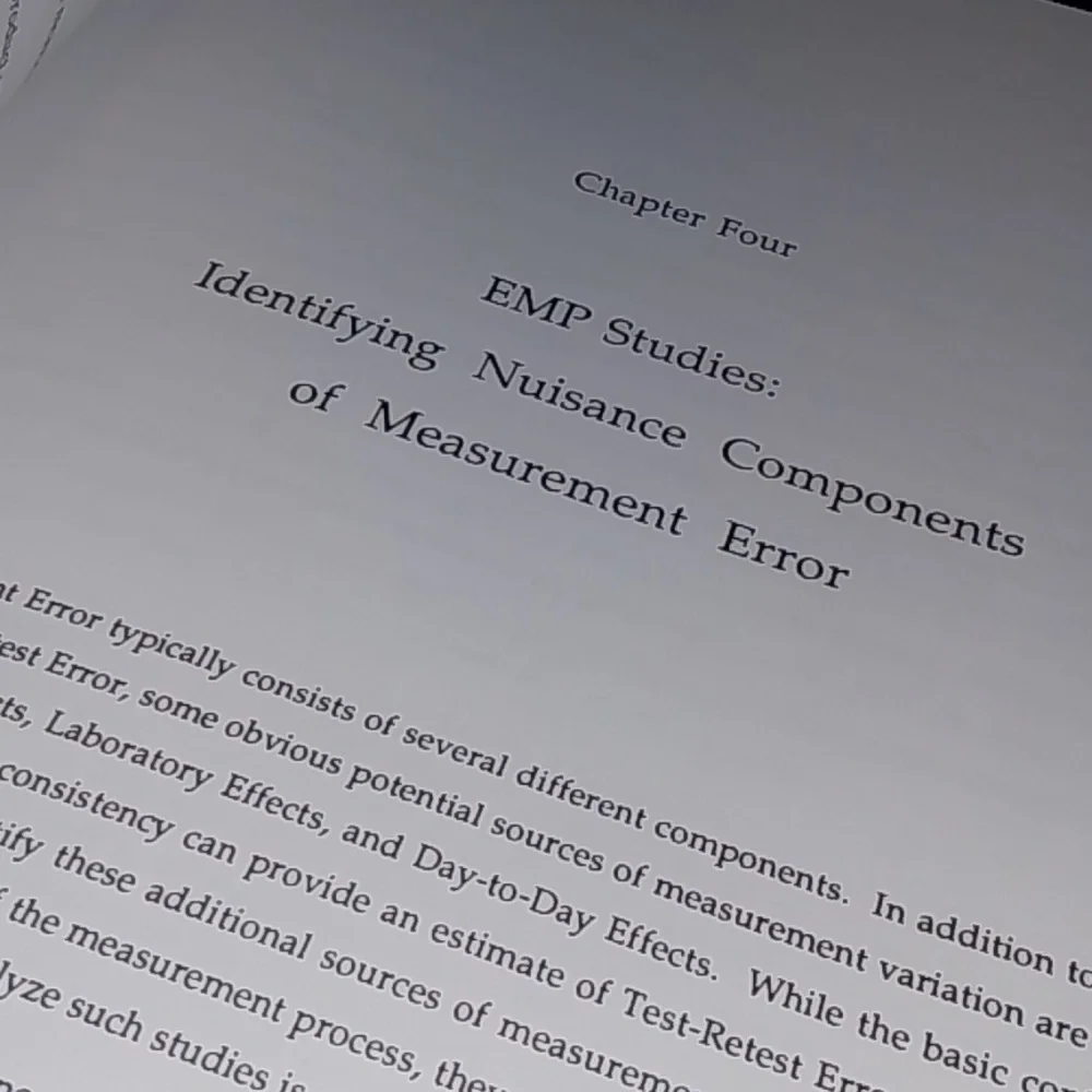 EMP EVALUATING THE MEASUREMENT PROCESS Book